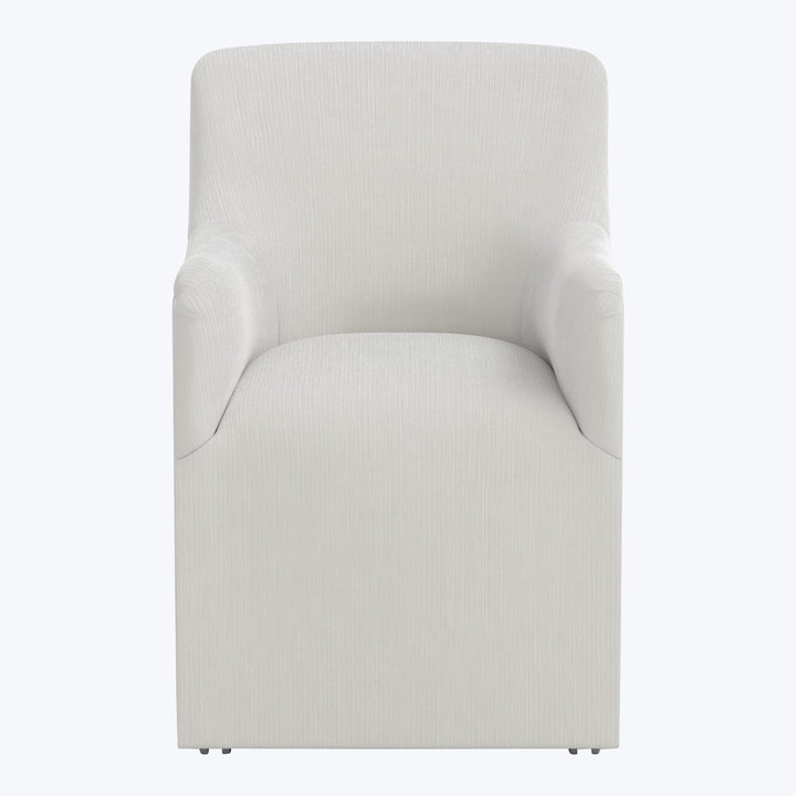 Priya Dining Chair Performance Velvet Snow