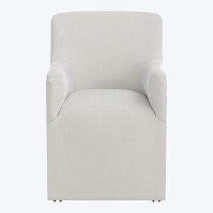 Priya Dining Chair Performance Velvet Snow - hover