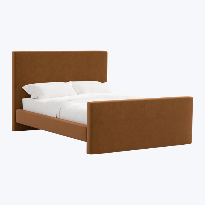 Alta Platform Bed Twin / Performance Velvet Copper