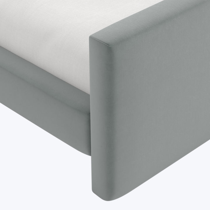 Alta Platform Bed Twin / Performance Velvet Lichen