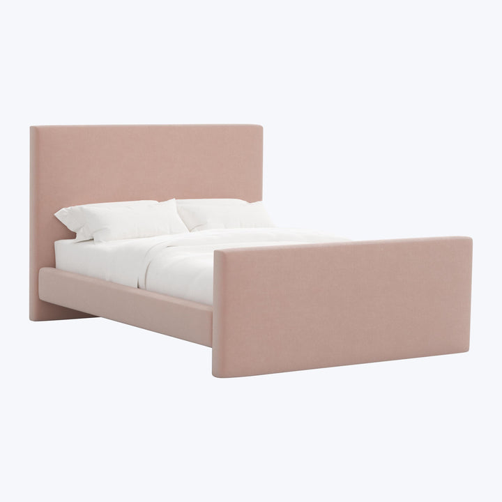 Alta Platform Bed Twin / Performance Velvet Pink Champagne