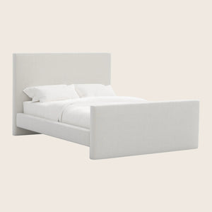 Alta Platform Bed Twin / Performance Velvet Snow