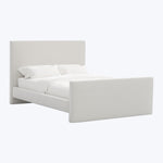 Alta Platform Bed Twin / Performance Velvet Snow