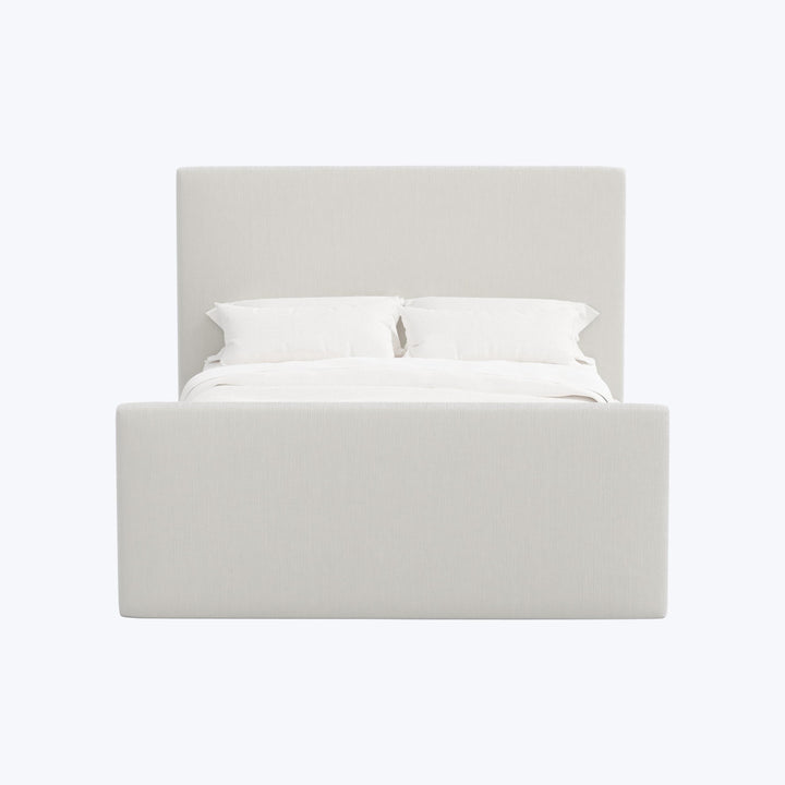 Alta Platform Bed Twin / Performance Velvet Snow