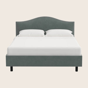 Wednesday Platform Bed Twin / Performance Velvet Walnut - hover