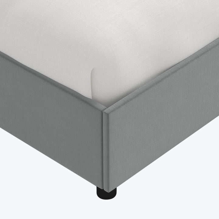 Wednesday Platform Bed Twin / Performance Velvet Lichen