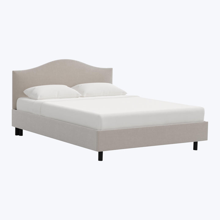 Wednesday Platform Bed Twin / Performance Velvet Mineral