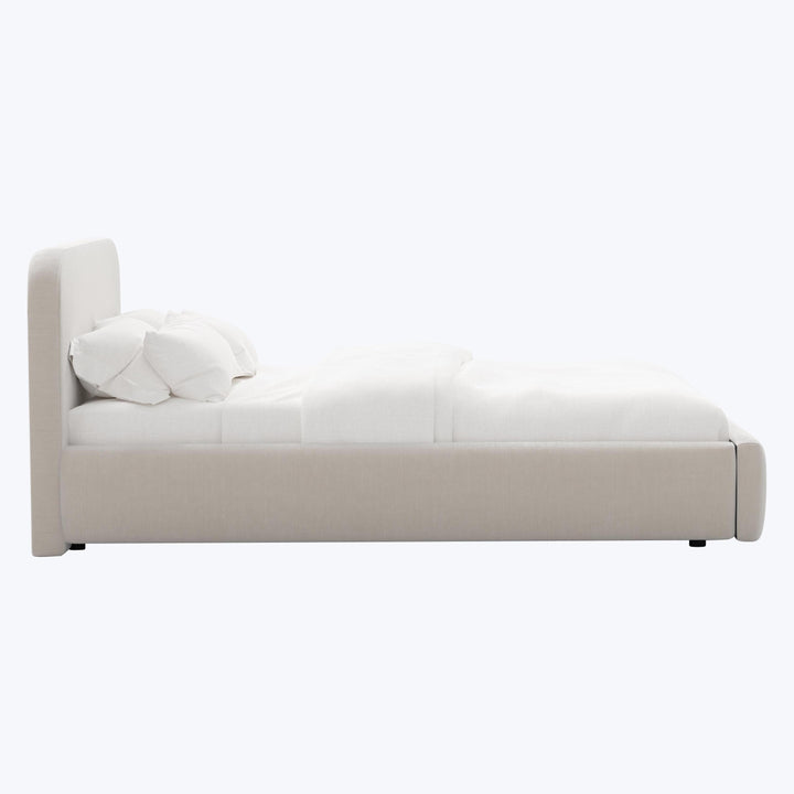 Emme Platform Bed Twin / Performance Velvet Mineral