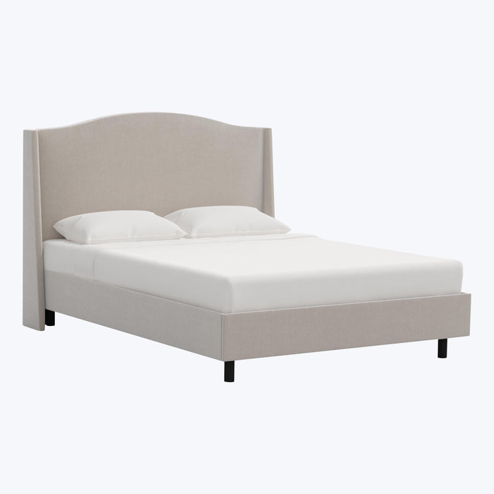 Ellis Platform Bed Twin / Performance Velvet Mineral
