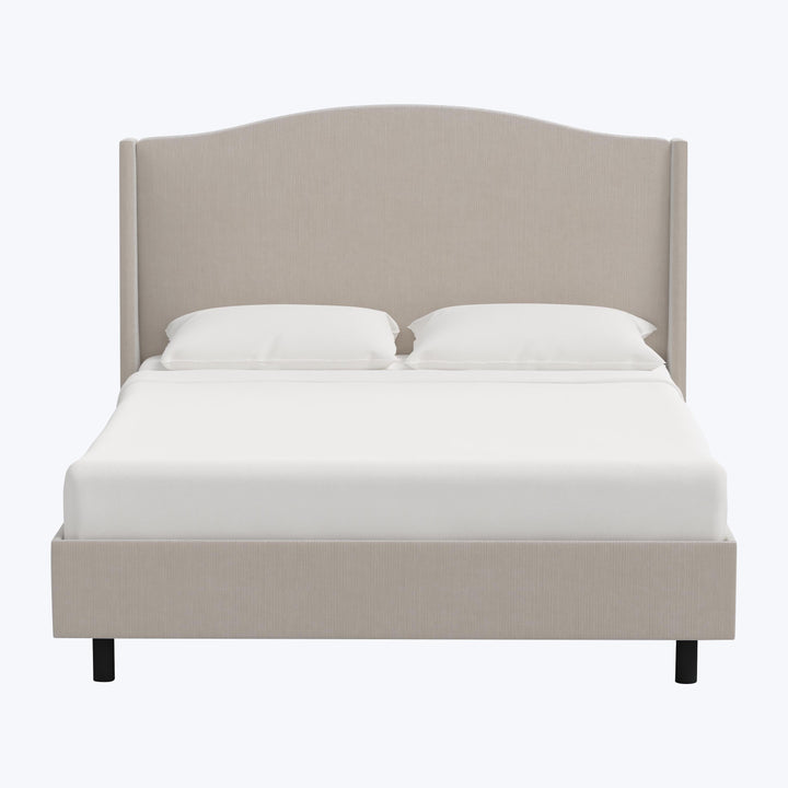 Ellis Platform Bed Twin / Performance Velvet Mineral