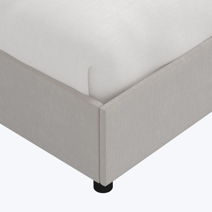 Ellis Platform Bed Twin / Performance Velvet Mineral