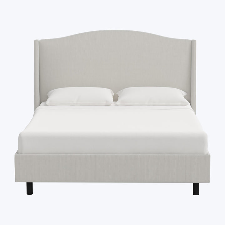 Ellis Platform Bed Twin / Performance Velvet Snow