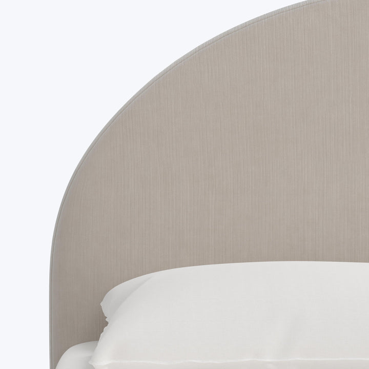 Solana Platform Bed Twin / Performance Velvet Mineral