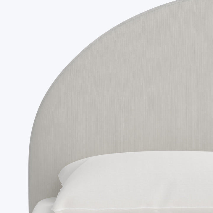 Solana Platform Bed Twin / Performance Velvet Snow