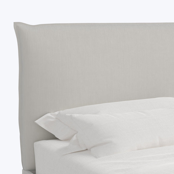 Willow Platform Bed Twin / Performance Velvet Snow