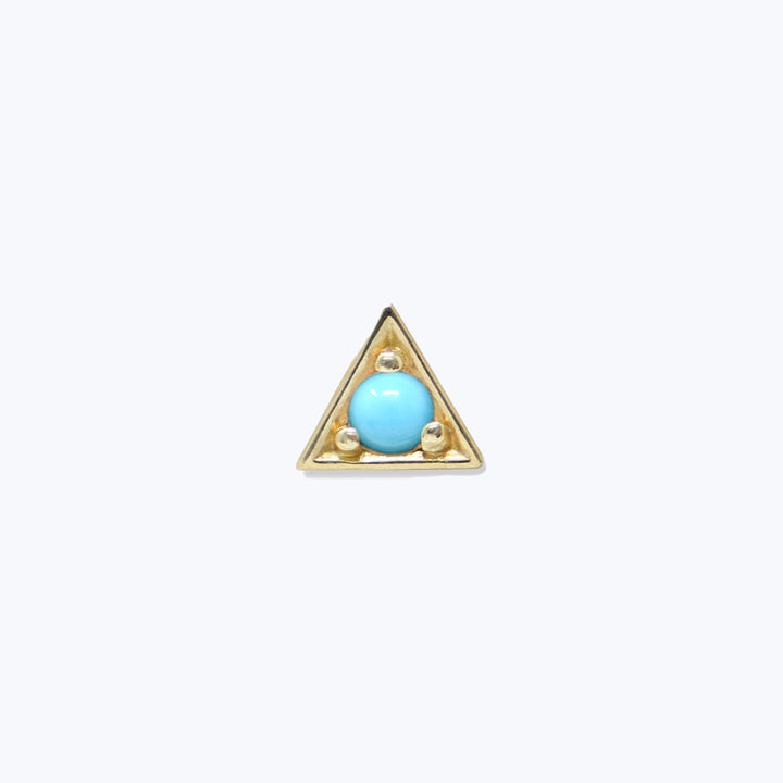 Cléo Triangle Turquoise Single Stud
