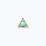 Cléo Triangle Turquoise Single Stud