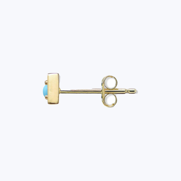 Cléo Triangle Turquoise Single Stud