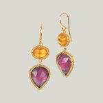 One of a Kind Tourmaline and Spinel Earrings