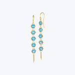 London Blue Topaz Textile Drop Earrings