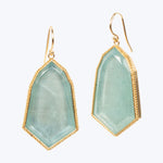 One of a Kind Aquamarine Bell Earrings