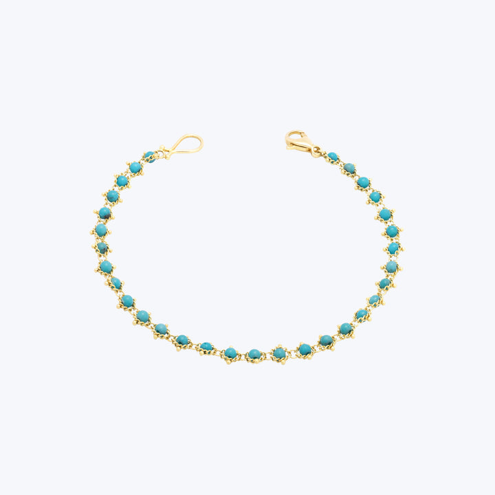 Textile Bracelet in Turquoise