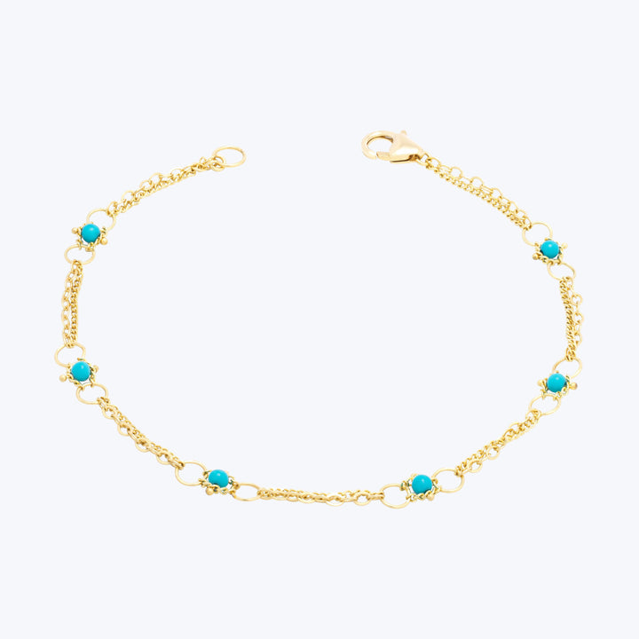 Whisper Chain Bracelet in Turquoise