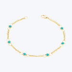 Whisper Chain Bracelet in Turquoise