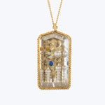 One of a Kind Futuristic Scene Quartz Necklace