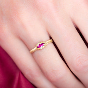 One of a Kind Petite Ruby Ring - hover