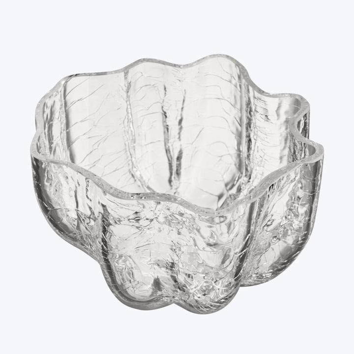 Crackle Bowl/Votive Clear