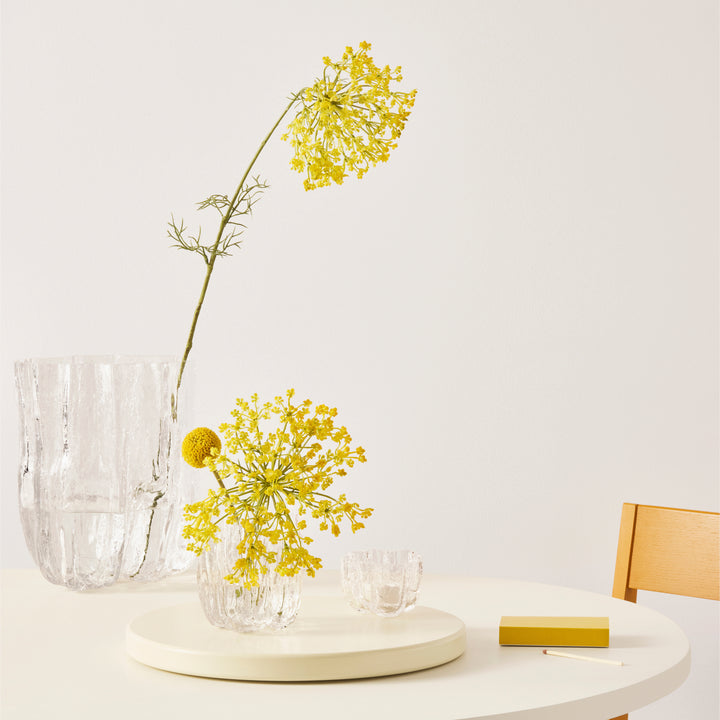 Crackle Bowl/Votive Clear