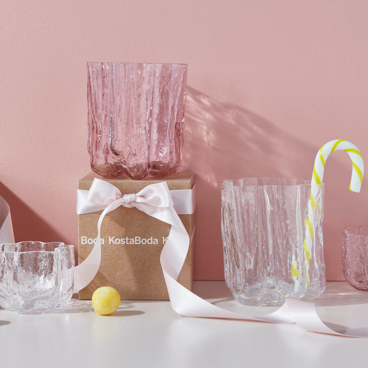 Crackle Bowl/Votive Clear