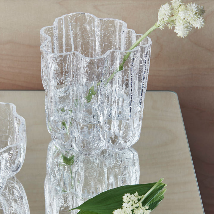 Crackle Bowl/Votive Clear