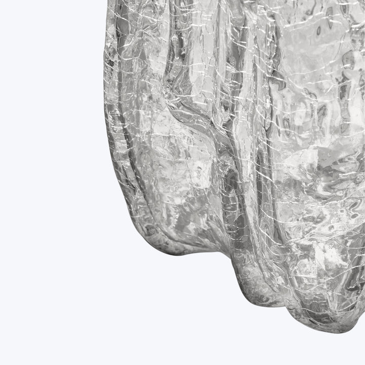 Crackle Vase Solid Clear / Tall