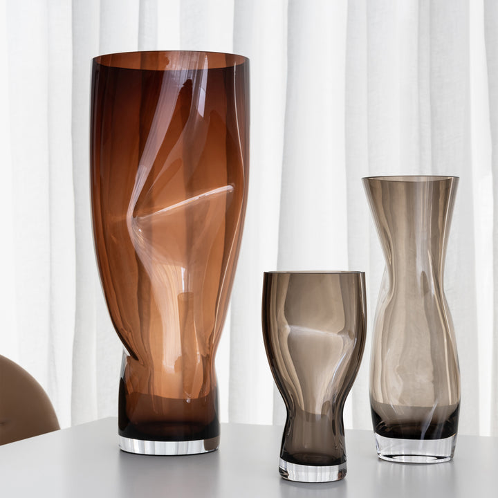 Squeeze Vase Smokey Brown / Small