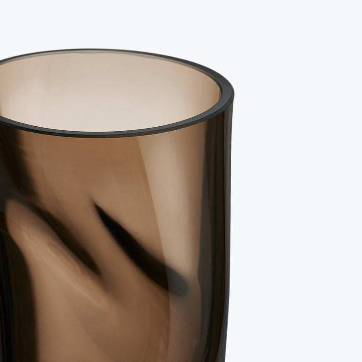 Squeeze Vase Smokey Brown / Small