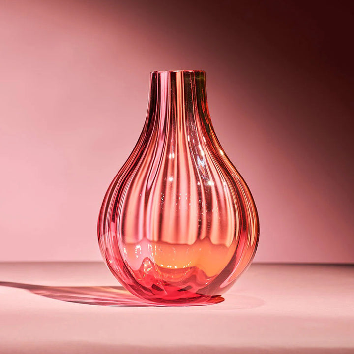 Iris Vase Pink/Amber