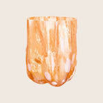 Crackle Vase Amber/Flamingo / Tall