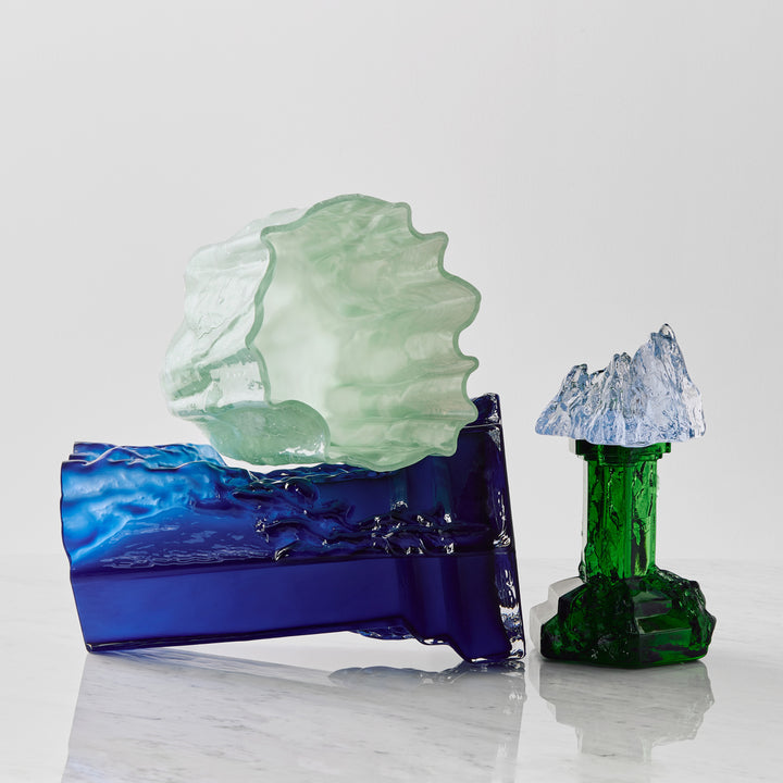 Crackle Vase Jade / Tall