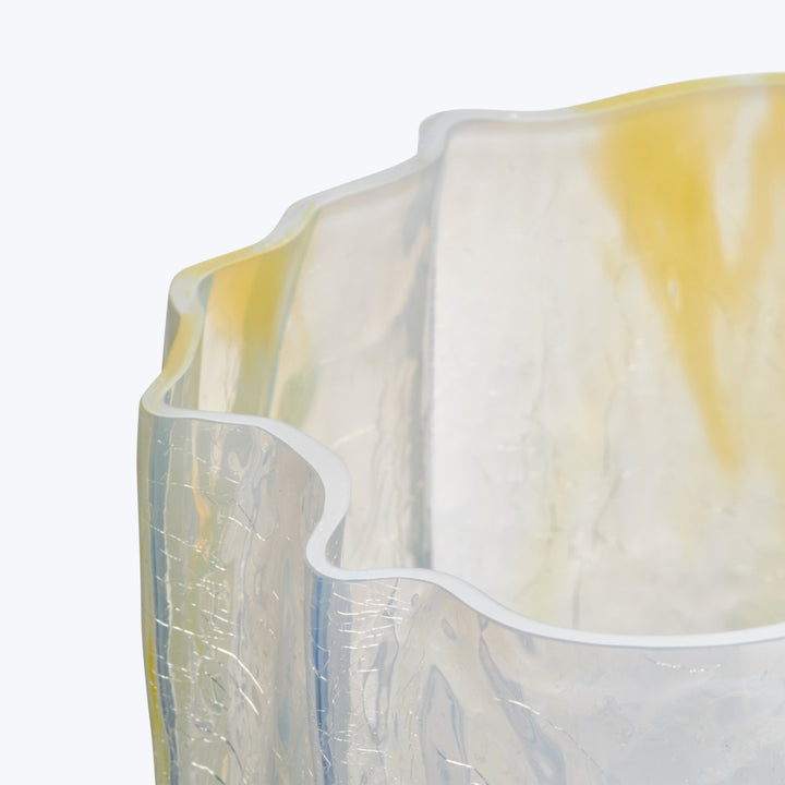 Crackle Vase Lemon Sorbet / Tall