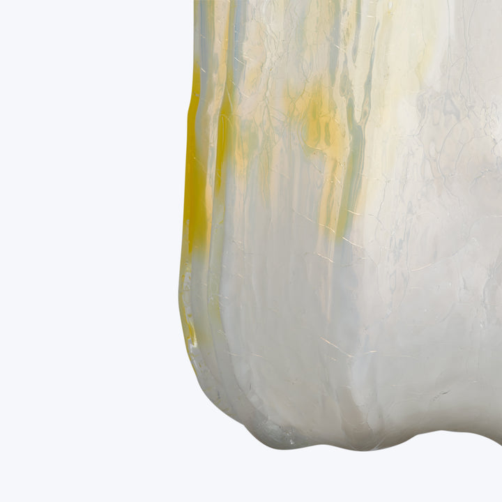 Crackle Vase Lemon Sorbet / Tall