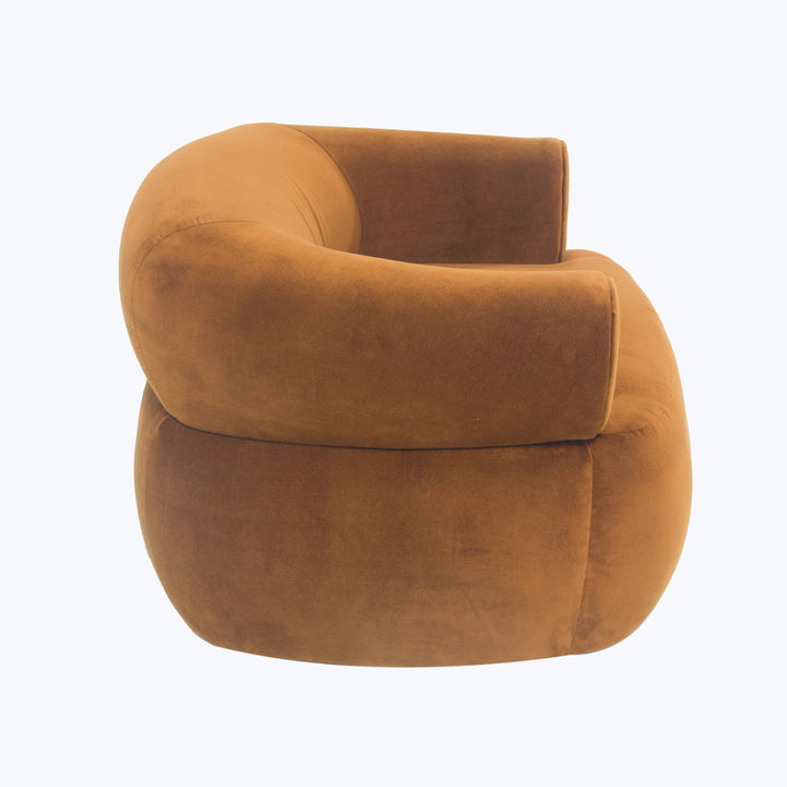 Great Jones Swivel Chair Cannes Velvet, Topaz