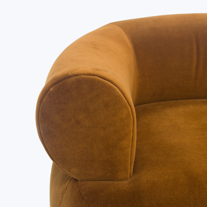 Great Jones Swivel Chair Cannes Velvet, Topaz