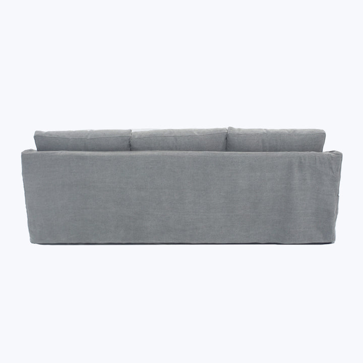 Delilah Slipped Sofa Stonewash Linen, Zinc