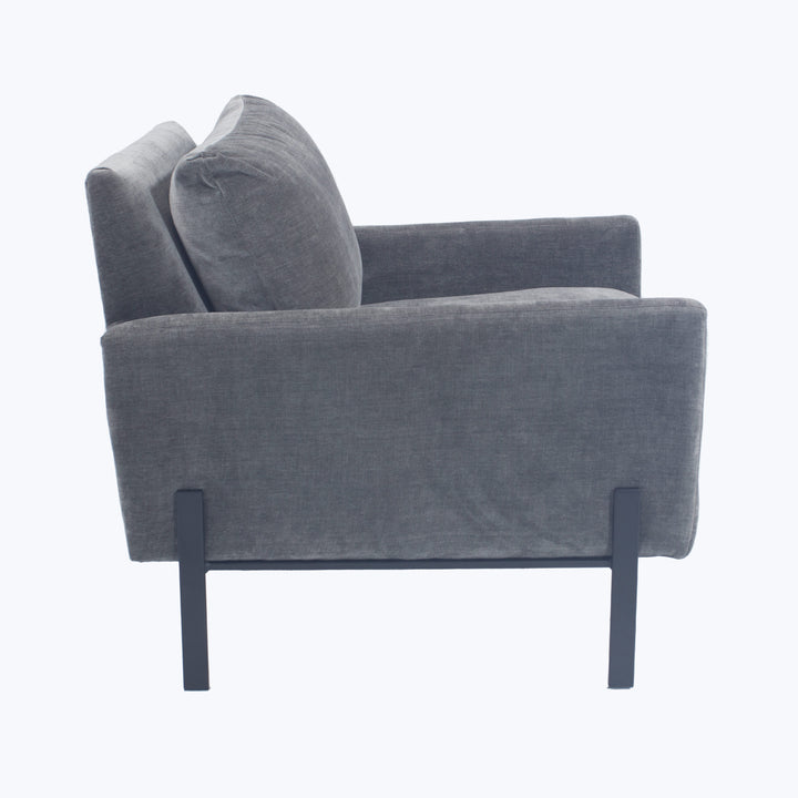 Reade Chair Uptown Velvet, Fog