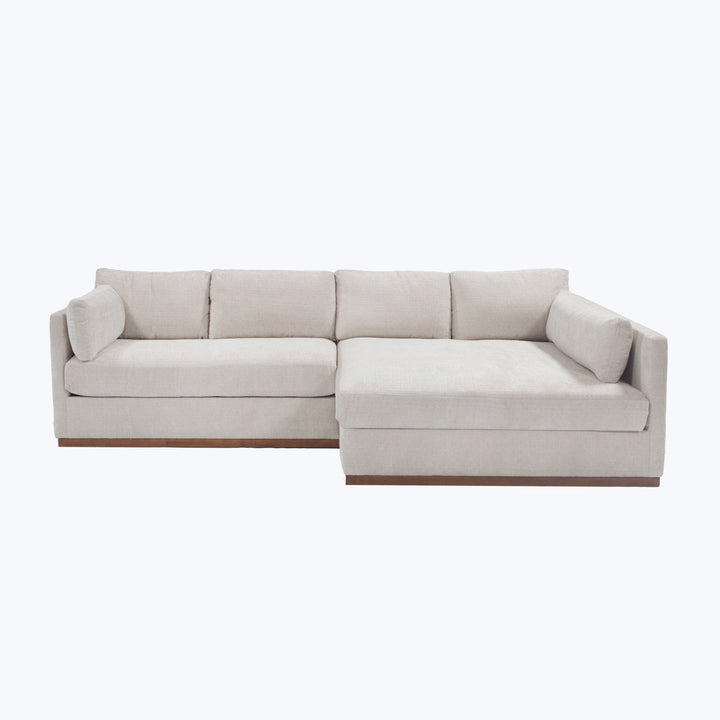 Lexington Sectional Left Facing / Lincoln Chenille, Marshmallow