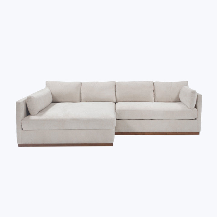 Lexington Sectional Left Facing / Lincoln Chenille, Marshmallow