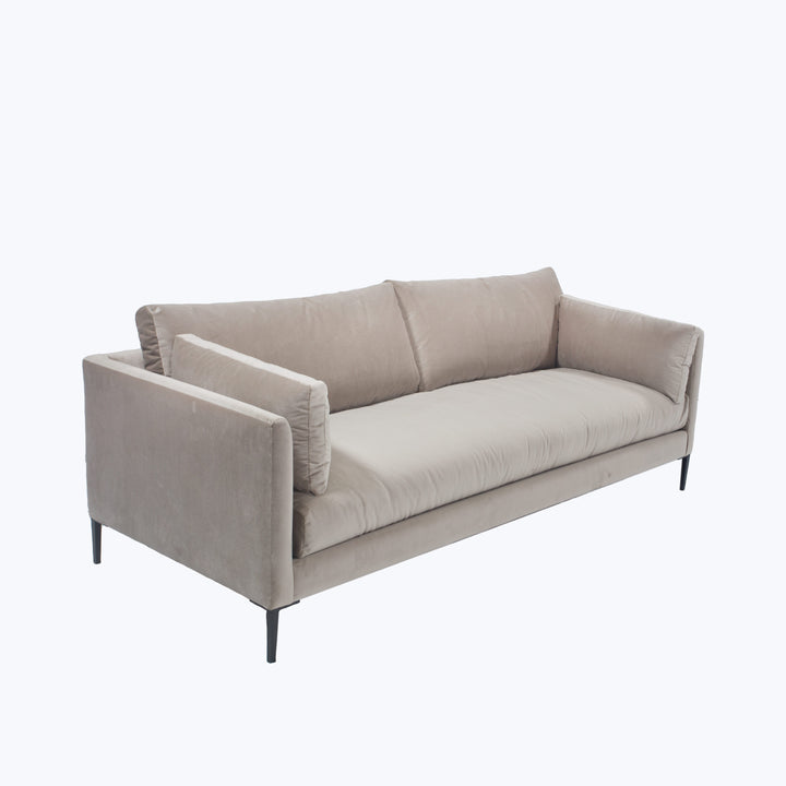 Mercer Sofa Como Velvet, Asphalt