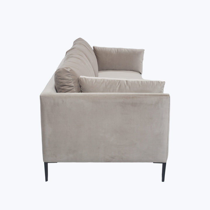Mercer Sofa Como Velvet, Asphalt
